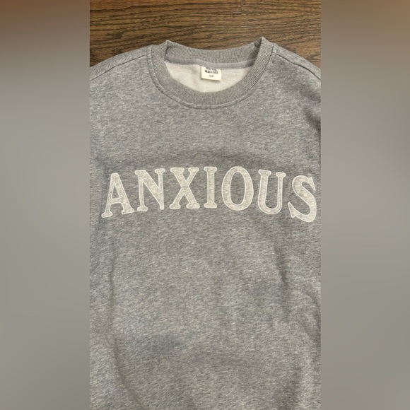 Anxious Crewneck Sweatshirt Size Small BRAND NEW - Picture 5 of 5